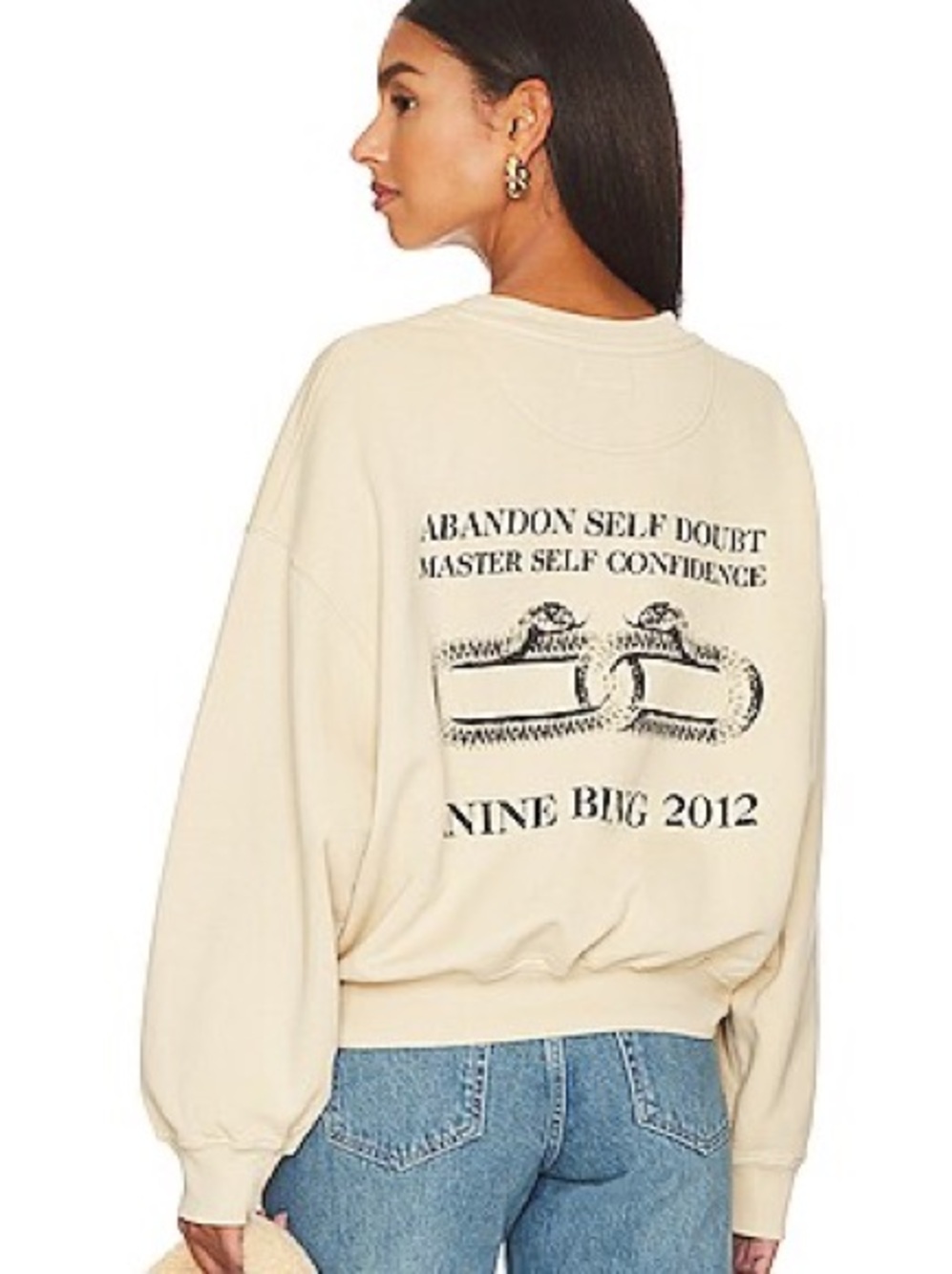 Anine Bing Leo Serpent Sweatshirt (123) - Picture 6 of 10